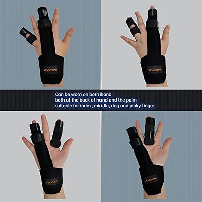 2pcs Finger Splint Finger Sleeves Protectors, Adjustable Trigger