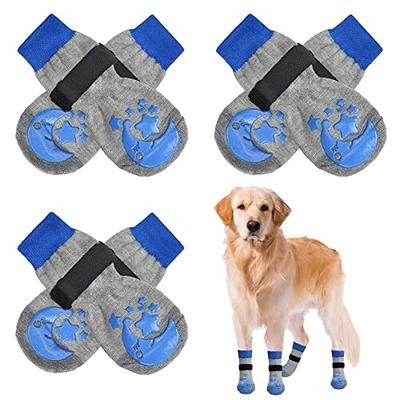 SCENEREAL Double Side Anti-Slip Dog Socks Non Slip Dogs Sock for Hardwood  Floors 3 Pairs