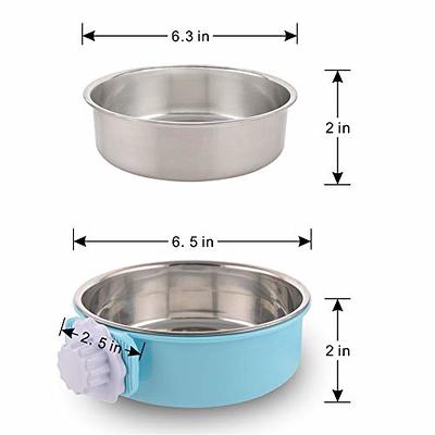 Stainless-Steel Hanging Dog Bowl Set of 50.4 oz, PET6207