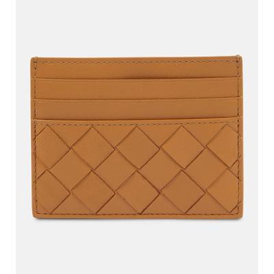 Card holder - Brown fabric card holder