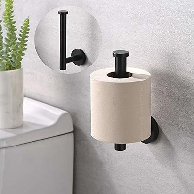 VOTZAAQ Toilet Paper Holder Stand-Toilet Paper Holder with Storage, Matte  Black Standing Toilet Paper Holder with Double Shelves (Premium Metal) -  Yahoo Shopping