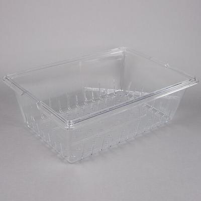 Vigor 26 x 18 x 6 Clear Polycarbonate Colander and Food Storage