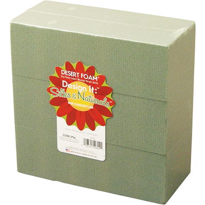 Floracraft Floral Foam Blocks, Green - 4 pack