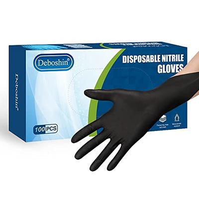 Safeguard Nitrile Disposable Gloves, Powder Free, Food Grade Gloves, Latex  Free, 100 Pc, Medium