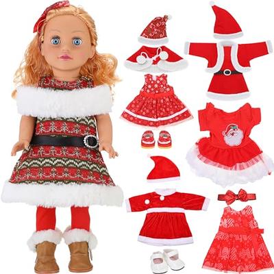 10 Pcs Doll Clothes Compatible with Barbie 11.5 inch Doll Handmade Casual  Wear Including 5 Fashion Tops and Pants Outfits 5 Fashion Dresses in Random