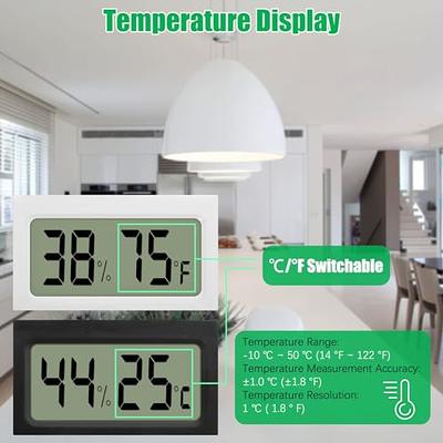 4Pcs Digital Hygrometer Thermometer, Indoor Thermometer Hygrometer ℃/℉  Switchable Room Thermometer Humidity Gauge with Temperature Humidity  Monitor for Baby Room Office Car Greenhouse - Yahoo Shopping
