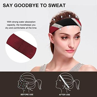  12 Pieces Thin Elastic Sports Headbands Skinny Athletic Hair  Bands Yoga Head Band Sweatband for Exercise Yoga Workout Running Soccer,  Black : Sports & Outdoors