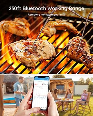 Govee Bluetooth Meat Thermometer, 230ft Range Wireless Grill Thermometer  Remote Monitor with Temperature Probe Digital Grilling Thermometer with  Smart Alerts for Smoker Cooking BBQ Kitchen Oven - Yahoo Shopping