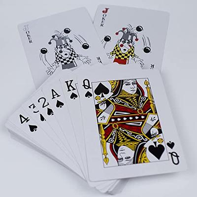  Giant Jumbo Deck of Big Playing Cards Fun Full Poker Game Set -  Measures 5 x 7 : Toys & Games