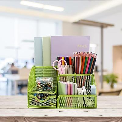 Metal Desk Organizer Caddy Desktop Accessories Storage for Home Office  Supplies