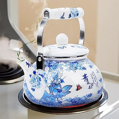  POLIVIAR Tea Kettle, Aqua Blue Stovetop Tea Kettle 2.7 Quart,  Audible Whistling Teapot, Food Grade Stainless Steel for Anti-Rust, Anti  Hot Handle, Suitable for All Heat Sources(JX2020-YL30): Home & Kitchen