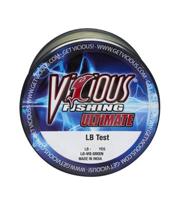 Vicious Fishing Ultimate Monofilament Fishing Line - Lo-Vis Green - 3800  Yards - 25 lb. - Yahoo Shopping