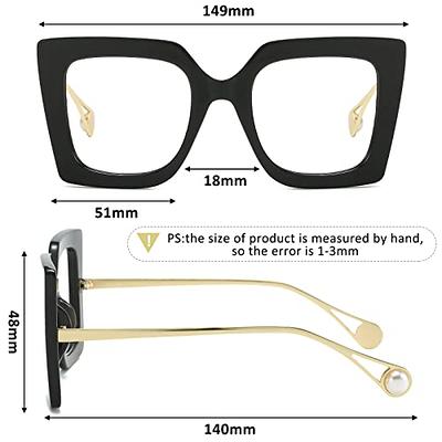 Men Women Thick Frame Anti Blue Light Reading Glasses Full Frame