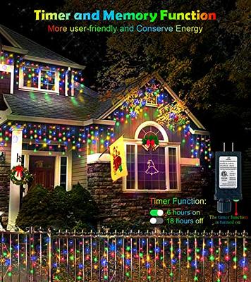 Waterproof Battery Operated Outdoor Lights 132FT 300LED Battery Powered  String Lights 8 Mode with Timer Decoration for Christmas Patio Balcony  Garden