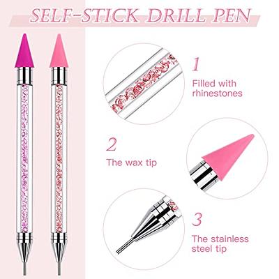 DIY Nail Art Tool Eco-friendly Multi Placer Tip Drill Pen Diamond