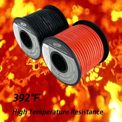 22 gauge silicone wire spool 7 color high resistant 200 deg c