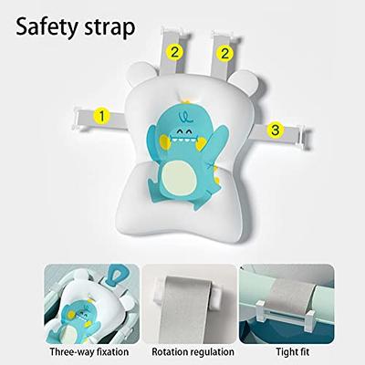 Mersuii Baby Bath Cushion Pad Newborn Bathtub Mat Non-Slip Bath