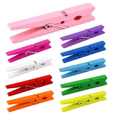 24 Heavy Duty Plastic Clothes Pins Color Clothespins Laundry Clips Hang  Clothing