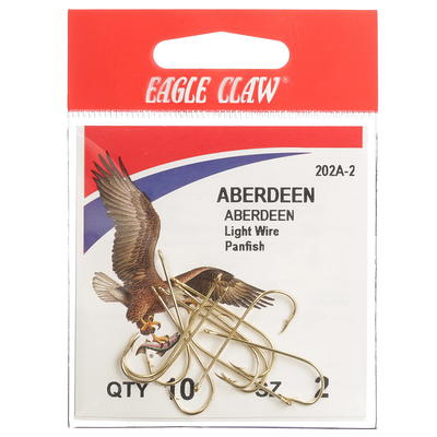 Eagle Claw Snelled Aberdeen Offset Fish Hooks, Size 6 - Yahoo Shopping