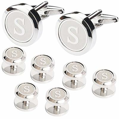 Mens Cufflinks and Studs Tuxedo Shirts Business Wedding Gift Set