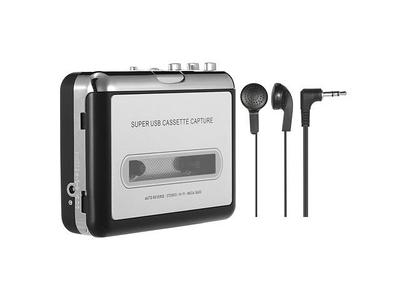 Reshow Cassette Player – Portable Tape Player Captures MP3 Audio Music via  USB – Compatible with Laptops and Personal Computers – Convert Walkman Tape