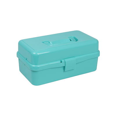 Craft Box Art Box 3 Layers Plastic Portable Storage Box with