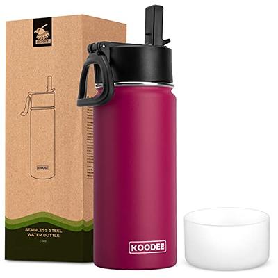 STACEGEELE Insulated Vacuum Water Bottle with Spout Lid & Screw on Top   Stainless Steel Flask for Kids Leak Proof Lightweight Eco Friendly 18oz /  24oz / 32 oz / 40oz(40oz Pink) - Yahoo Shopping