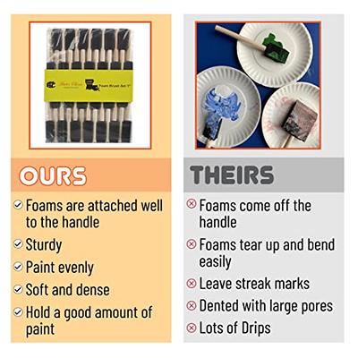 Bates- Foam Paint Brushes, Sponge Brushes, Sponge Paint Brush, Foam Brushes,  Foam Brushes for Painting, Foam Brushes for Staining, Paint Sponges, Foam  Brushes for Mod Podge (1 inch) - Yahoo Shopping