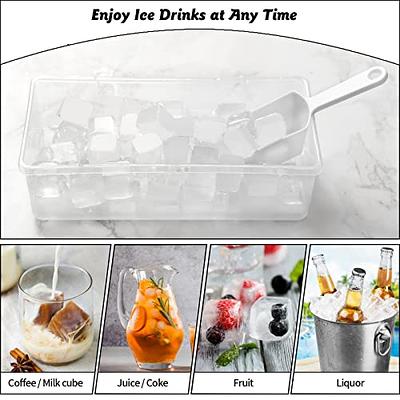 Silicone Ice Cube Maker Bucket with Lid Makes Small Size Nugget