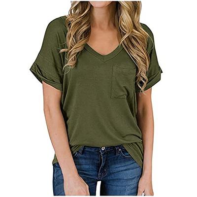 BZB Womens Tunic Tops for Leggings Square Neck Puff Sleeve Shirts Casual  Fall Sw