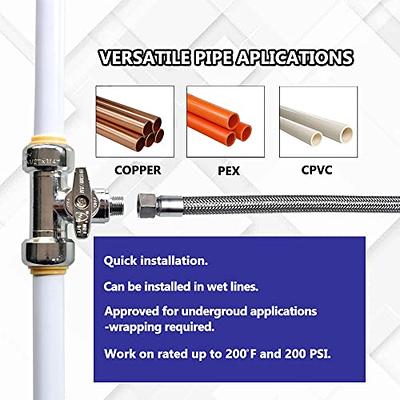 JUWO 3/4 Plumbing Fittings, 12-Pack Push to Connect Coupling, 1