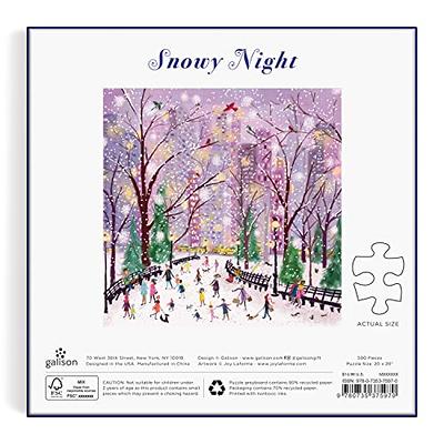 Galison Snowy Night 500 Piece Puzzle from Galison - 20 x 20 Winter Themed  Puzzle That is Perfect for The Holidays, Beautiful Artwork, Thick and  Sturdy Pieces, Makes a Wonderful Gift! - Yahoo Shopping