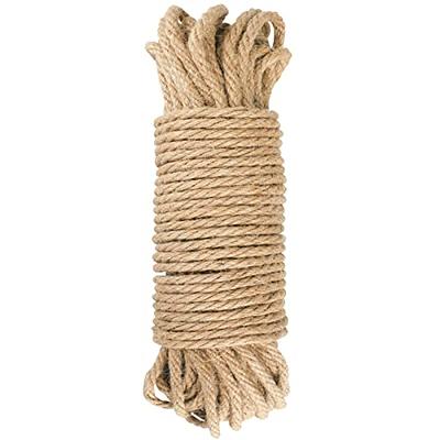  jijAcraft Natural Jute Twine 164 Feet - 1/4 Inch (6mm