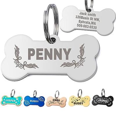 Ultra Joys Personalized Dog Tags Engraved for Pets - Front and Back Custom  Dog Tags for Pets 