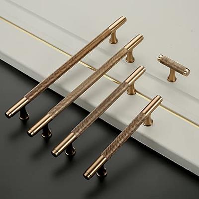 Asidrama 10 Pack 3.75 Inch(96mm) Knurled Champagne Bronze Kitchen