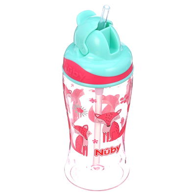 Nuby Thirsty Kids Flip-It Boost Travel Cup, 12 fl oz