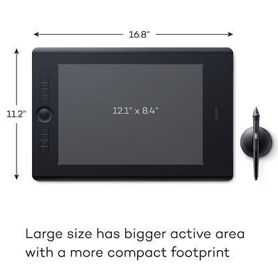  Wacom Intuos Small Bluetooth Graphics Drawing Tablet, 4  Customizable ExpressKeys, Portable for Teachers, Students and Creators,  Compatible with Chromebook Mac OS Android and Windows - Black : Electronics