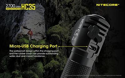 Nitecore HC35 Headlamp Flashlight with Battery, 2700 Lumen USB