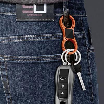 Idakekiy Key Chain Quick Release Spring With 4 Key Rings Heavy Duty Car  Keychain Organizer For Men And Women
