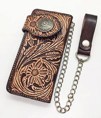 Men Metal Detail Long Wallet