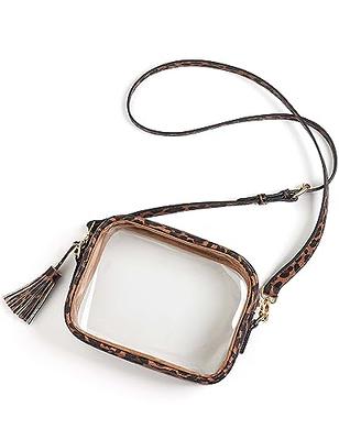 MOETYANG Transparent Clutch Clear Purse Crossbody Shoulder Bags Stadium  Approved Bags