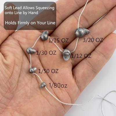 1/4oz 1 pound Reusable removable split shot weight fishing sinkers