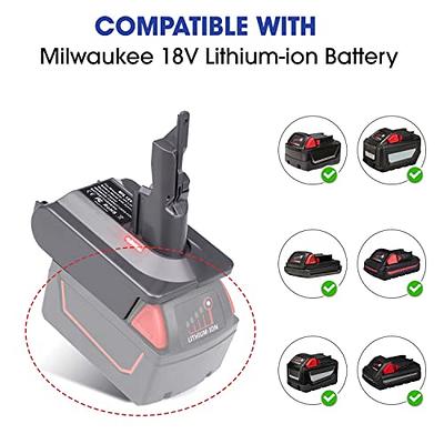 EID V8 Adapter for Dyson V8 Battery,for Makita 18V Battery Compatible for  Dyson V8 Series Animal Absolute V8 Fluffy Cordless Stick and Handheld  Vacuum