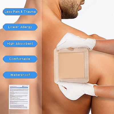 Silicone Foam Dressing with Gentle Adhesive Border 6''x6'', Bed