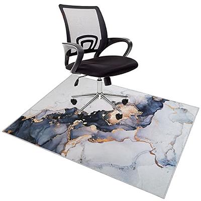 WorkOnIt 36 x 48 Office Desk Chair Floor Mat with Lip for Hardwood Floors, Clear