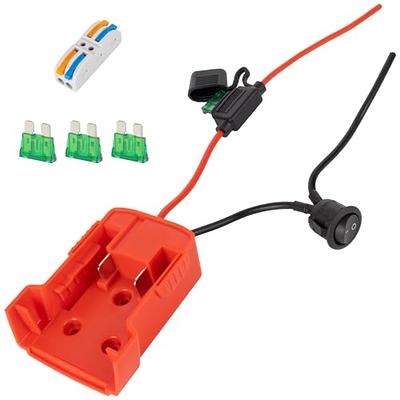 BlueStars RED Power Wheels Adapter for Milwaukee M18 Power Wheels