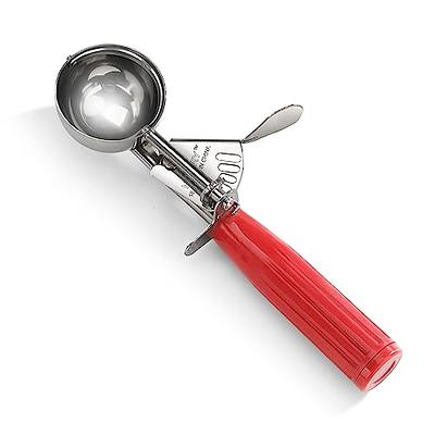  Rainspire Ice Cream Scoop Stainless Steel with Comfortable  Handle, Ice Cream Scooper Heavy Duty, Ice Cream Spade Great for Spooning  Frozen Hard Gelato and Sorbet, Cookie Dough, Melon, Red: Home 