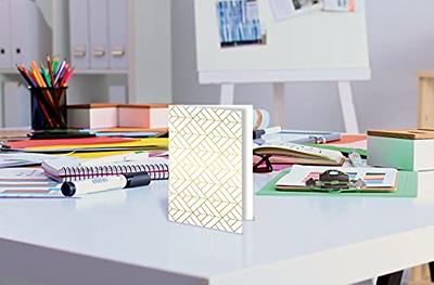 Better Office Products 100-Pack All Occasion Greeting Cards, Assorted Blank Note Cards, 4 x 6 inch, 6 Elegant Gold Foil Geometric Designs, Blank