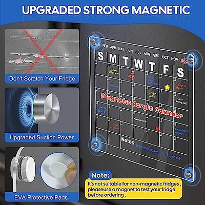  LAMPPE Magnetic Acrylic Calendar for Fridge, 2 Set