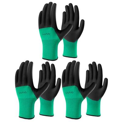 COOLJOB Gardening Gloves for Men, 6 Pairs Breathable Rubber Coated Garden  Gloves for Weeding Landscaping, Outside Work Gloves for Lawn Yard, Men's  Medium Size, Black & Red (Half Dozen M) - Yahoo Shopping